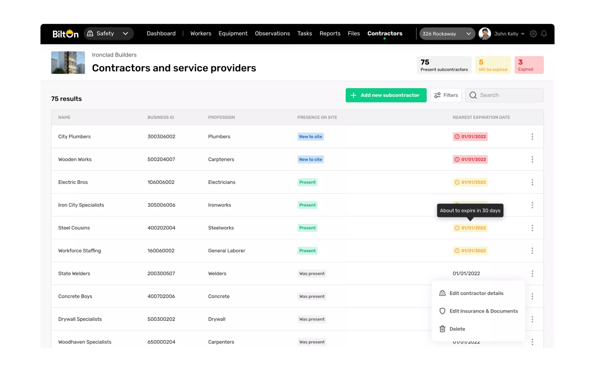 risk & compliance management screenshot for the homepage